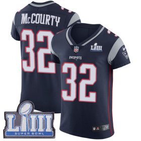 Wholesale Cheap Nike Patriots #32 Devin McCourty Navy Blue Team Color Super Bowl LIII Bound Men\'s Stitched NFL Vapor Untouchable Elite Jersey