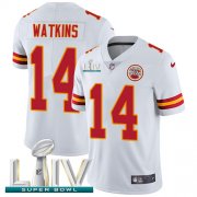 Wholesale Cheap Nike Chiefs #14 Sammy Watkins White Super Bowl LIV 2020 Men's Stitched NFL Vapor Untouchable Limited Jersey