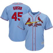 Wholesale Cheap Cardinals #45 Bob Gibson Light Blue Cool Base Stitched Youth MLB Jersey