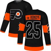 Wholesale Cheap Adidas Flyers #25 James Van Riemsdyk Black Alternate Authentic Stitched NHL Jersey