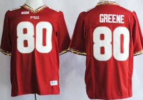 Wholesale Cheap Florida State Seminoles #80 Rashad Greene 2013 Red Jersey