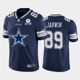 Wholesale Cheap Dallas Cowboys #89 Blake Jarwin Navy Blue Men\'s Nike Big Team Logo With Established In 1960 Patch Vapor Limited NFL Jersey