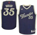 Wholesale Cheap Men's Oklahoma City Thunder #35 Kevin Durant Revolution 30 Swingman 2015 Christmas Day Blue Jersey