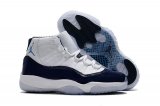 Wholesale Cheap Air Jordan 11 Midnight Navy Retro White/Blue-Black