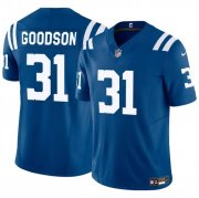 Cheap Men's Indianapolis Colts #31 Tyler Goodson Blue 2024 F.U.S.E. Vapor Limited Stitched Football Jersey