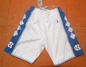 Wholesale Cheap Men\'s North Carolina Tar Heels White Short