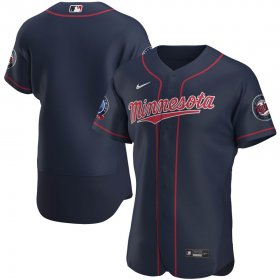 Wholesale Cheap Minnesota Twins Men\'s Nike Navy Alternate 2020 60th Season Authentic Team MLB Jersey