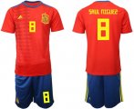 Wholesale Cheap Spain #8 Saul Niguez Home Soccer Country Jersey