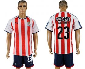 Wholesale Cheap Guadalajara #23 Vazquez Home Soccer Club Jersey