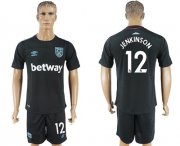 Wholesale Cheap West Ham United #12 Jenkinson Away Soccer Club Jersey