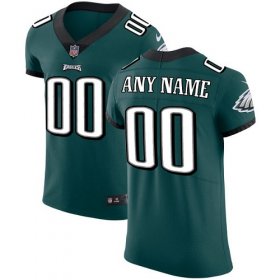 Wholesale Cheap Nike Philadelphia Eagles Customized Midnight Green Team Color Stitched Vapor Untouchable Elite Men\'s NFL Jersey