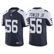 Wholesale Cheap Men's Dallas Cowboys #56 Dante Fowler Jr. Navy Blue Thanksgiving Vapor Limited Stitched Jersey