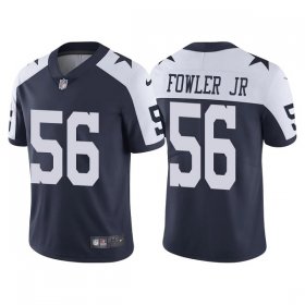 Wholesale Cheap Men\'s Dallas Cowboys #56 Dante Fowler Jr. Navy Blue Thanksgiving Vapor Limited Stitched Jersey