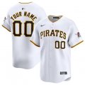 Cheap Men's Pittsburgh Pirates Active Player Custom White Home Limited Baseball Stitched Jersey