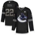 Wholesale Cheap Adidas Canucks #22 Daniel Sedin Black Authentic Classic Stitched NHL Jersey