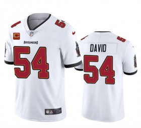 Men\'s Tampa Bay Buccaneers #54 Lavonte David White 2024 With 4-Star C Patch Vapor Limited Football Stitched Jersey