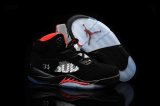 Wholesale Cheap Supreme x Air Jordan 5 Shoes Black/red-gray