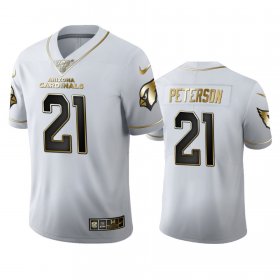 Wholesale Cheap Arizona Cardinals #21 Patrick Peterson Men\'s Nike White Golden Edition Vapor Limited NFL 100 Jersey