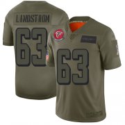 Wholesale Cheap Nike Falcons #63 Chris Lindstrom Camo Men's Stitched NFL Limited 2019 Salute To Service Jersey