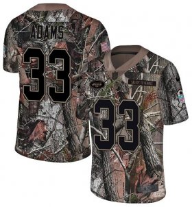 Wholesale Cheap Nike Jets #33 Jamal Adams Camo Youth Stitched NFL Limited Rush Realtree Jersey