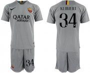 Wholesale Cheap Roma #34 Kluivert Away Soccer Club Jersey