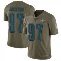 Wholesale Cheap Nike Eagles #97 Malik Jackson Olive Youth Stitched NFL Limited 2017 Salute to Service Jersey