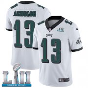 Wholesale Cheap Nike Eagles #13 Nelson Agholor White Super Bowl LII Men's Stitched NFL Vapor Untouchable Limited Jersey