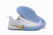 Wholesale Cheap Nike Kobe Mamba Focus 5 Shoes White Gold