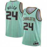 Cheap Men's Charlotte Hornets #24 Brandon Miller Mint 2024-25 City Edition Stitched Basketball Jersey