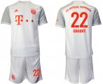 Wholesale Cheap Men 2020-2021 club Bayern Munchen away 22 white Soccer Jerseys