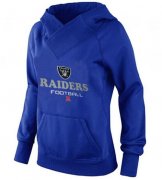 Wholesale Cheap Women's Las Vegas Raiders Big & Tall Critical Victory Pullover Hoodie Blue