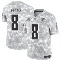 Cheap Men's Atlanta Falcons #8 Kyle Pitts 2024 F.U.S.E. Arctic Camo Salute to Service Limited Football Stitched Jersey