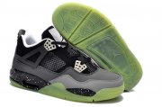 Wholesale Cheap Air Jordan 4 Retro Oreo Women Shoes black/gray