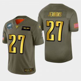 Wholesale Cheap Philadelphia Eagles #27 Malcolm Jenkins Men\'s Nike Olive Gold 2019 Salute to Service Limited NFL 100 Jersey