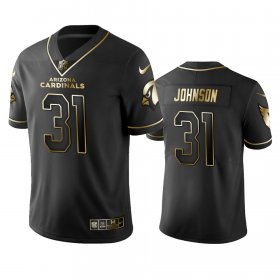 Wholesale Cheap Cardinals #31 David Johnson Men\'s Stitched NFL Vapor Untouchable Limited Black Golden Jersey