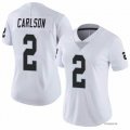 Wholesale Cheap Women's Las Vegas Raiders #2 Daniel Carlson White Vapor Untouchable Limited Stitched Jersey(Run Small)