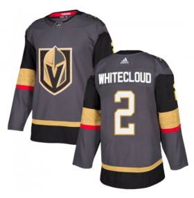 Wholesale Cheap Men\'s Vegas Golden Knights #2 Zach Whitecloud Gray Stitched Jersey