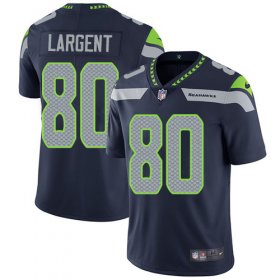 Wholesale Cheap Nike Seahawks #80 Steve Largent Steel Blue Team Color Men\'s Stitched NFL Vapor Untouchable Limited Jersey