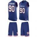 Wholesale Cheap Nike Bills #90 Shaq Lawson Royal Blue Team Color Men's Stitched NFL Limited Tank Top Suit Jersey