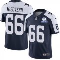 Wholesale Cheap Nike Cowboys #66 Connor McGovern Navy Blue Thanksgiving Men's Stitched With Established In 1960 Patch NFL Vapor Untouchable Limited Throwback Jersey