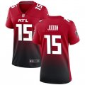 Cheap Women's Atlanta Falcons #15 Matthew Judon Red Black Stitched Jersey(Run Small)