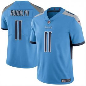 Cheap Men\'s Tennessee Titans #11 Mason Rudolph Blue Vapor Limited Football Stitched Jersey