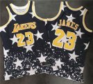 Wholesale Cheap Los Angeles Lakers #23 LeBron James Navy Throwback 1997 4th of July Stitched NBA Jersey