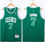 Wholesale Men's Boston Celtics #7 Jaylen Brown Green Stitched Jersey