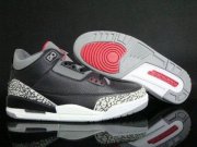 Wholesale Cheap Air Jordan 3 Retro Black Cement 2011 release Black/White-Grey-Gym Red