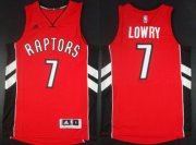 Wholesale Cheap Toronto Raptors #7 Kyle Lowry Revolution 30 Swingman 2014 New Red Jersey