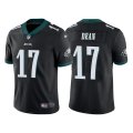 Wholesale Cheap Men's Philadelphia Eagles #17 Nakobe Dean Black Vapor Untouchable Limited Stitched Jersey