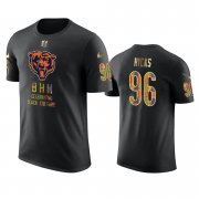 Wholesale Cheap Bears #96 Akiem Hicks Black Men's Black History Month T-Shirt