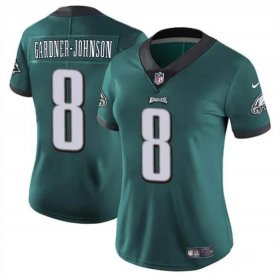 Cheap Women\'s Philadelphia Eagles #8 Chauncey Gardner-Johnson Green Vapor Untouchable Limited Football Stitched Jersey