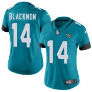 Wholesale Cheap Nike Jaguars #14 Justin Blackmon Teal Green Alternate Women's Stitched NFL Vapor Untouchable Limited Jersey